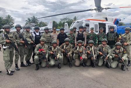 Kapolda Maluku Kunjungi Anggota Brimob Maluku yang sedang Operasi Namengkawi di Nduga Papua