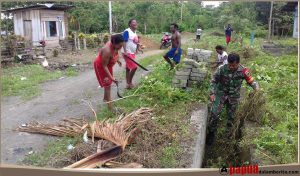 Pos Ramil Tanah Rubuh Ajak Warga Budidayakan Lingkungan Bersih dan Sehat