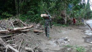 Sinergitas Satgas TMMD Bersama Warga Sukseskan TMMD Kodim Manokwari