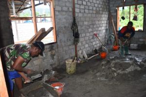 Satgas TMMD Kodim 1801/Manokwari Kebut Pekerjaan Fisik