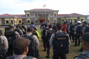 Kapolres Manokwari Cek Kesiapan Personel Pengamanan TPS