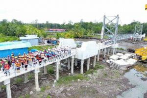 Kementerian PUPR Tuntaskan Jembatan Gantung di Kabupaten Asmat
