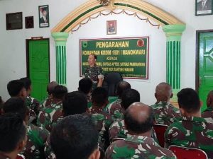 Dandim 1801 Manokwari Ajak Anggotanya di Wasior Tingkatkan Toleransi
