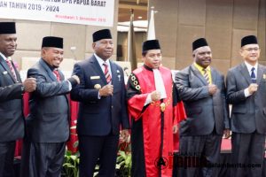 Pidato Perdana Orgenes Wonggor: Tugas Besar DPR Papua Barat Pembahasan APBD 2020