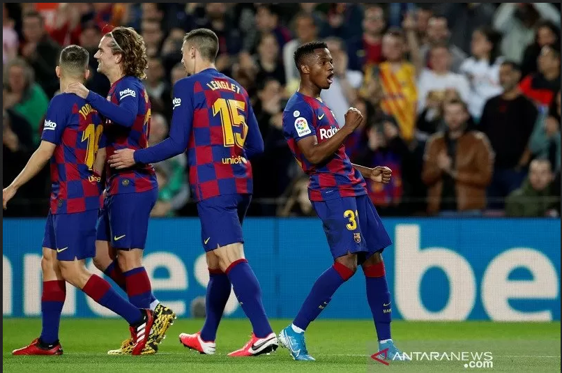Ansu Fati Borong Dua Gol Dalam Dua Menit Saat Barcelona Bekap Levante