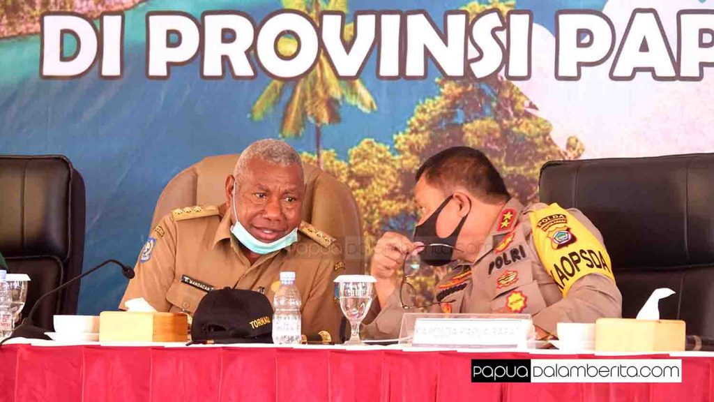 Temu Forkopimda Papua Barat, Penerapan Adaptasi Kebiasaan Baru dengan Protocol Kesehatan Ketat