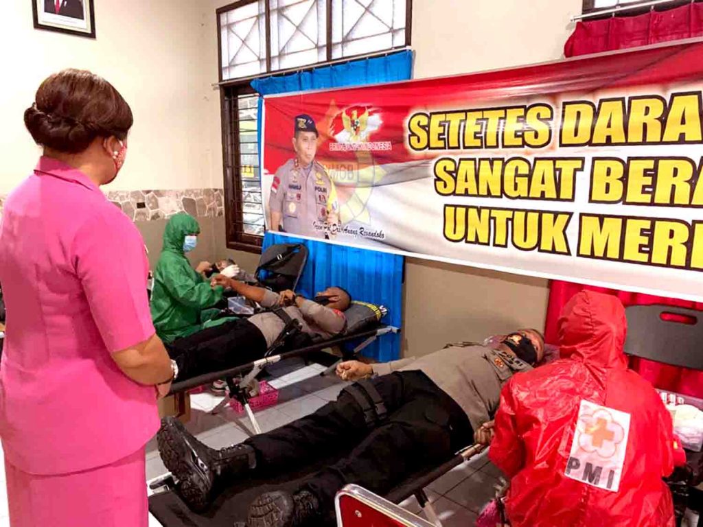 Setetes Darah Anggota Brimob Sangatt Berarti untuk Sesama