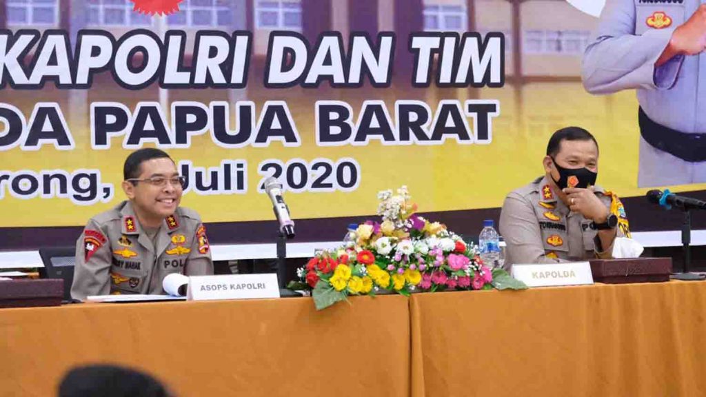 Asops Kapolri, Irjen Pol Rudolf Nahak Lakukan Supervisi Operasi Aman Nusa II 2020 Polda Papua Barat