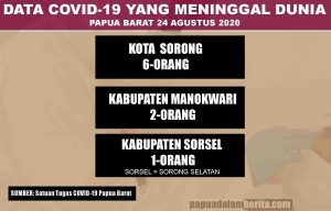 Lagi Pasien Corona Meninggal, Total Kematian di Papua Barat 9 Orang, Wondama 6 Orang Sembuh