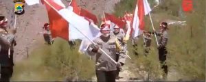 Semarak Merah Putih Polda Papua Barat di HUT Ke-75 Kemerdekaan Indonesia