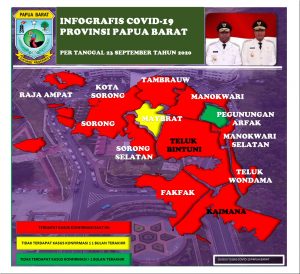 Rabu, Positif Corona Papua Barat Tambah 87 Orang, Sembuh 19 Orang