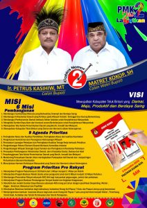 Kenali Pasangan Calon Piet – Matret, Ini Visi-Misi Pro Rakyat