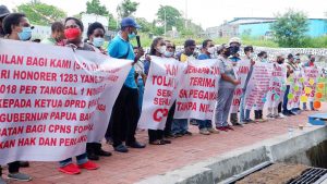 Honorer 512 Papau Barat Tolak Diakomodir ke PPPK, Minta DPR Perjuangkan Jadi PNS