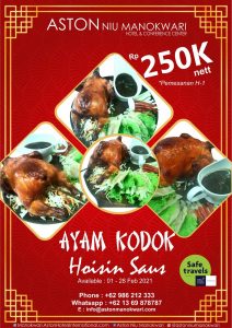 Ini Menu Spesial Aston Niu Manokwari Hotel Sambut Imlek  