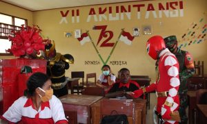 Cara Kreatif Kodim Manokwari Ajak Warga Patuhi Protokol Kesehatan