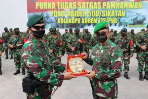 Danrem 173/ PVB Biak Puji Yonif Raider 500/Sikatan di Papua