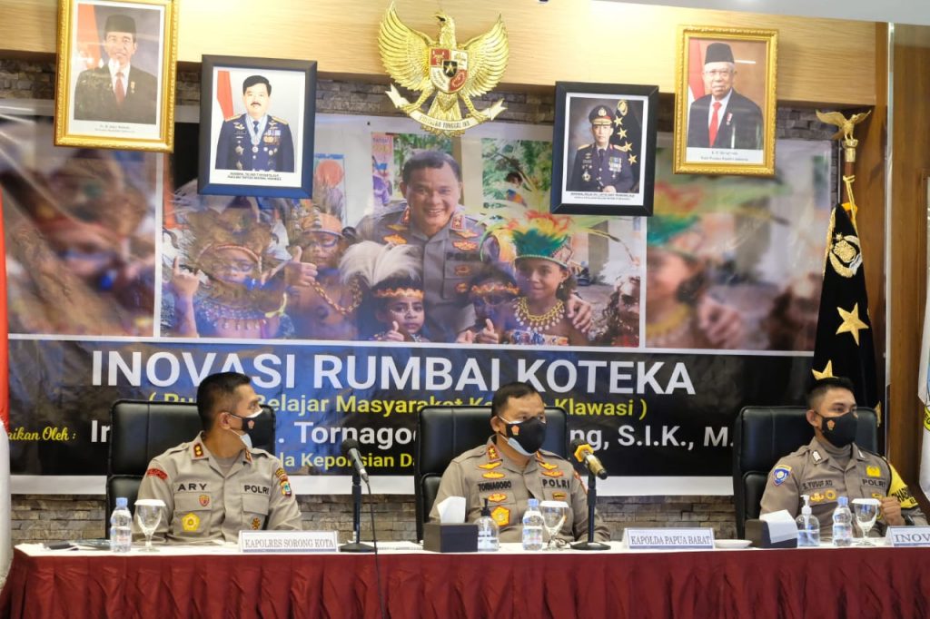 Inovasi Pelayanan Publik Rumbai Koteka Polres Sorong Kota Raih Top 45 Inovasi Pelayanan Publik 2021 Tingkat Nasional