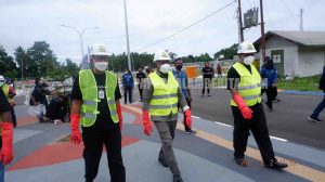 Dibangun PUPR, Gubernur dan Bupati Tinjau Sport Center Unipa, Icon Baru Kota Manokwari