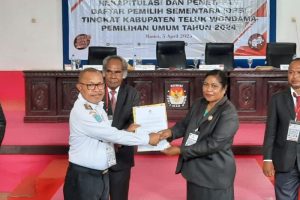 KPU Teluk Wondama Tetapkan Pemilih Sementara 27.640 Orang