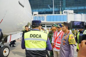 Kapolri Cek Kondisi Pesawat Hingga Jalur Bagasi di Soekarno-Hatta