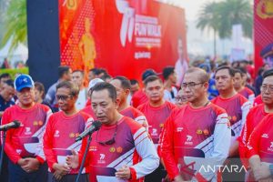 Kapolri Gaungkan Pemilu Damai di Acara “Fun Walk” Lintas Elemen