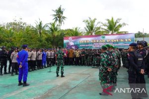 TNI dan Polri Gelar Pasukan Amankan Kunjungan Istri Wakil Presiden RI