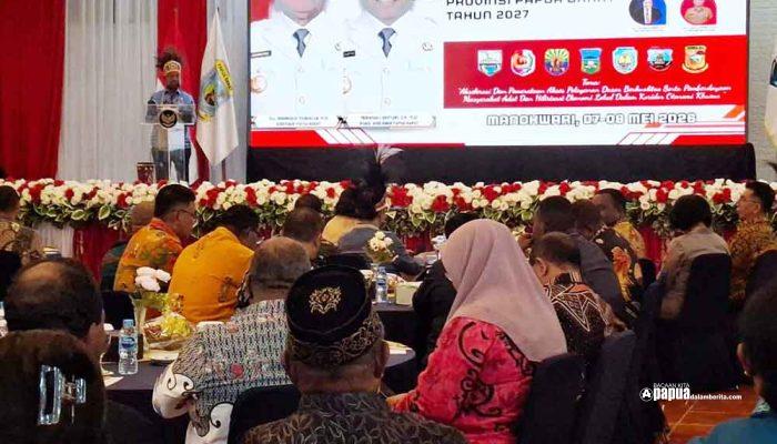 Gubernur Dominggus Buka Musrenbang Papua Barat 2027, Fokus Pemerataan Layanan dan Ekonomi OAP