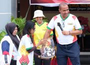 Polwan Polda Papua Barat Run Semarakkan HUT Polwan