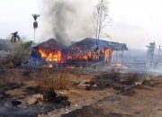 Kebakaran Lahan, Polsek Bomberay Laporkan Satu Rumah Warga Terbakar