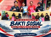 HUT ke-75 Humas Polri: Humas Polres Fakfak Salurkan Bantuan Sembako untuk Warga Pirma