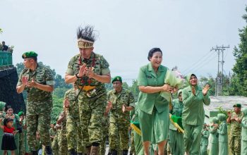 Lanjutkan Tongkat Kepemimpinan, Kolonel Inf Johanis Victorianus Tethool Disambut Hangat di Makorem 182/JO