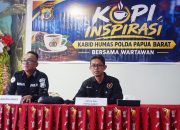 Polda Papua Barat dan Wartawan Perkuat Komunikasi Publik